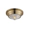 Maxim Lighting Hargreaves 1-Light Flush Mount, Natural Aged Brass 10390PRNAB - alternate 1